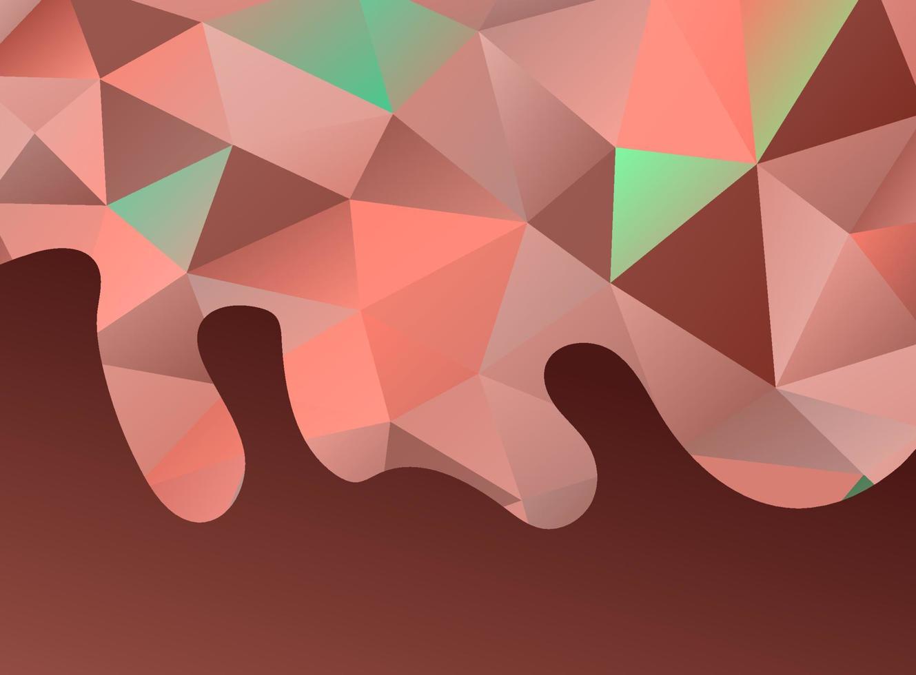 abstrakte geometrische Lowpoly-Form isolierter Hintergrund. vektor