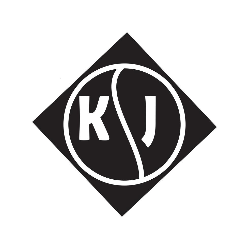 kj-Buchstaben-Logo-Design.kj kreatives anfängliches kj-Buchstaben-Logo-Design. kj kreative Initialen schreiben Logo-Konzept. kj Briefgestaltung. vektor