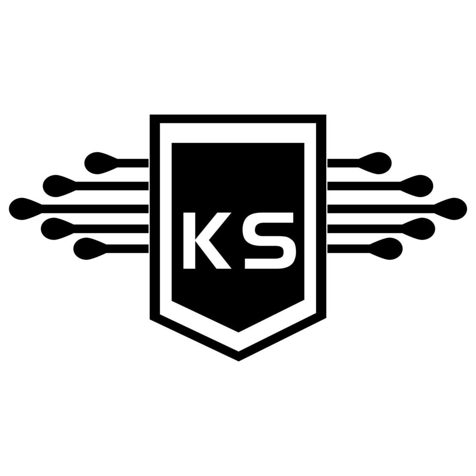 ks-Buchstaben-Logo-Design. ks kreatives Anfangs-KS-Buchstaben-Logo-Design. ks kreatives Initialen-Buchstaben-Logo-Konzept. ks Briefgestaltung. vektor