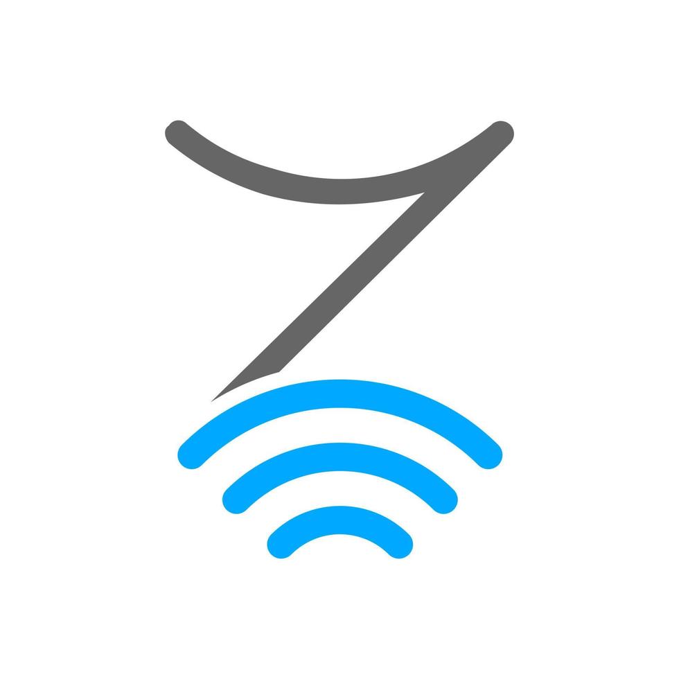 första z wiFi logotyp vektor