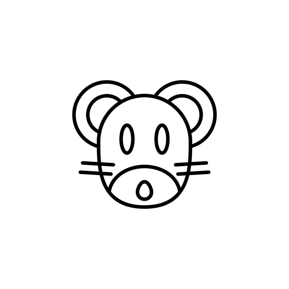 råtta zodiaken vektor för hemsida symbol ikon presentation
