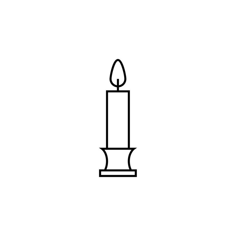 Kerzenvektor für Website-Symbol-Icon-Präsentation vektor