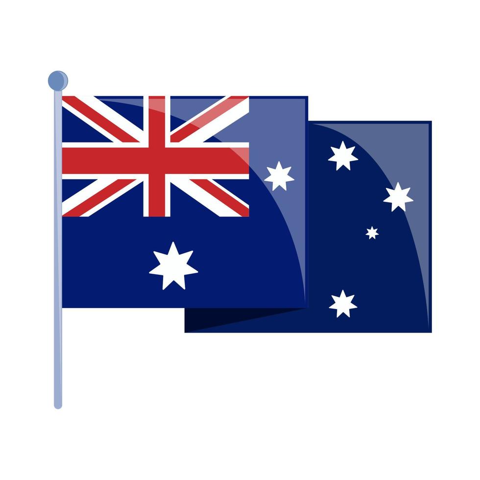 australische flagge national vektor