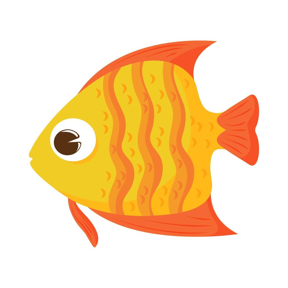 Fisch-Cartoon-Symbol vektor