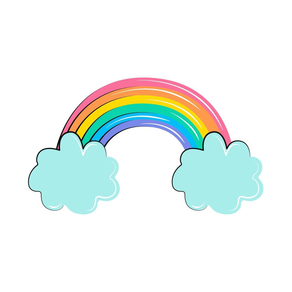 Regenbogen-Cartoon-Symbol vektor