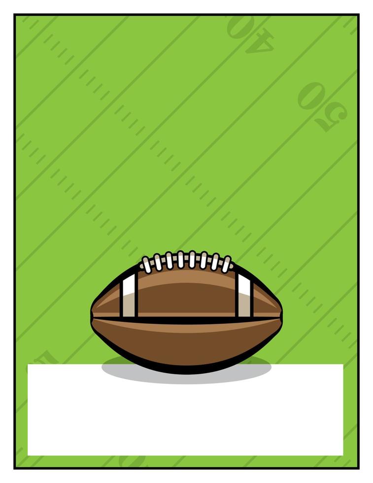 American-Football-Flyer-Vorlagenillustration vektor