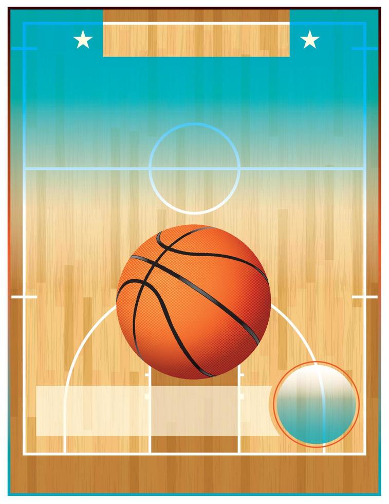 Flyer der Basketballliga vektor