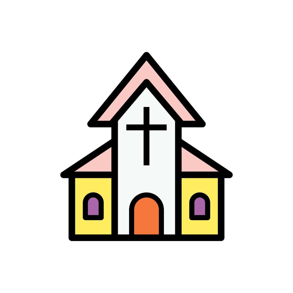 Vektorvorlage für Kirchensymbole vektor
