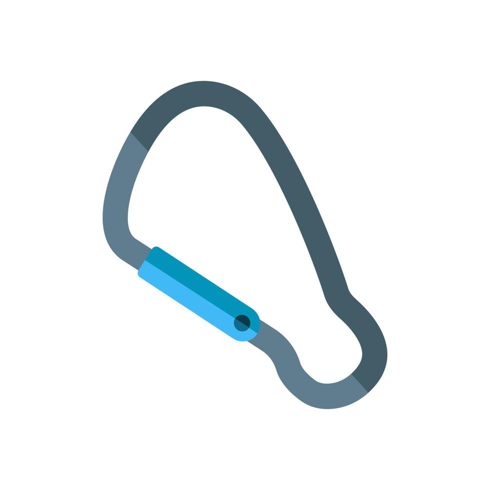 Karabiner-Abenteuer-Outdoor-Icon-Design-Vektor-Vorlage vektor