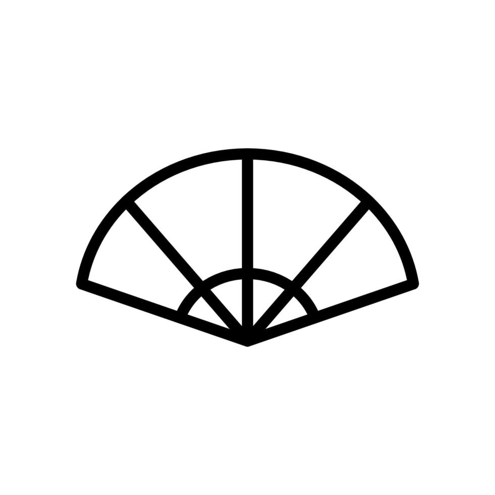 chinesische Fan-Icon-Design-Vektorvorlagew vektor