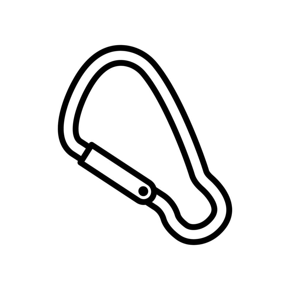 Karabiner-Abenteuer-Outdoor-Icon-Design-Vektor-Vorlage vektor