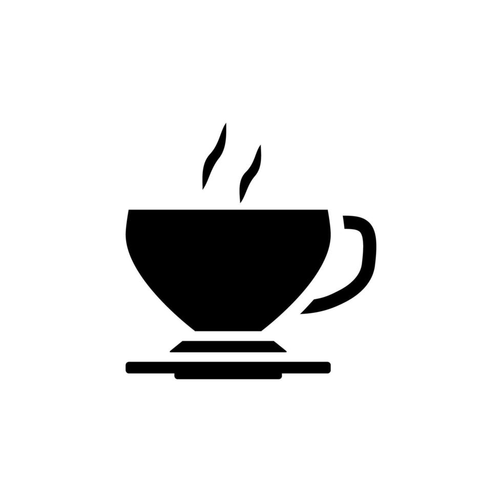 Design-Vektorvorlage für Kaffeetassensymbole vektor