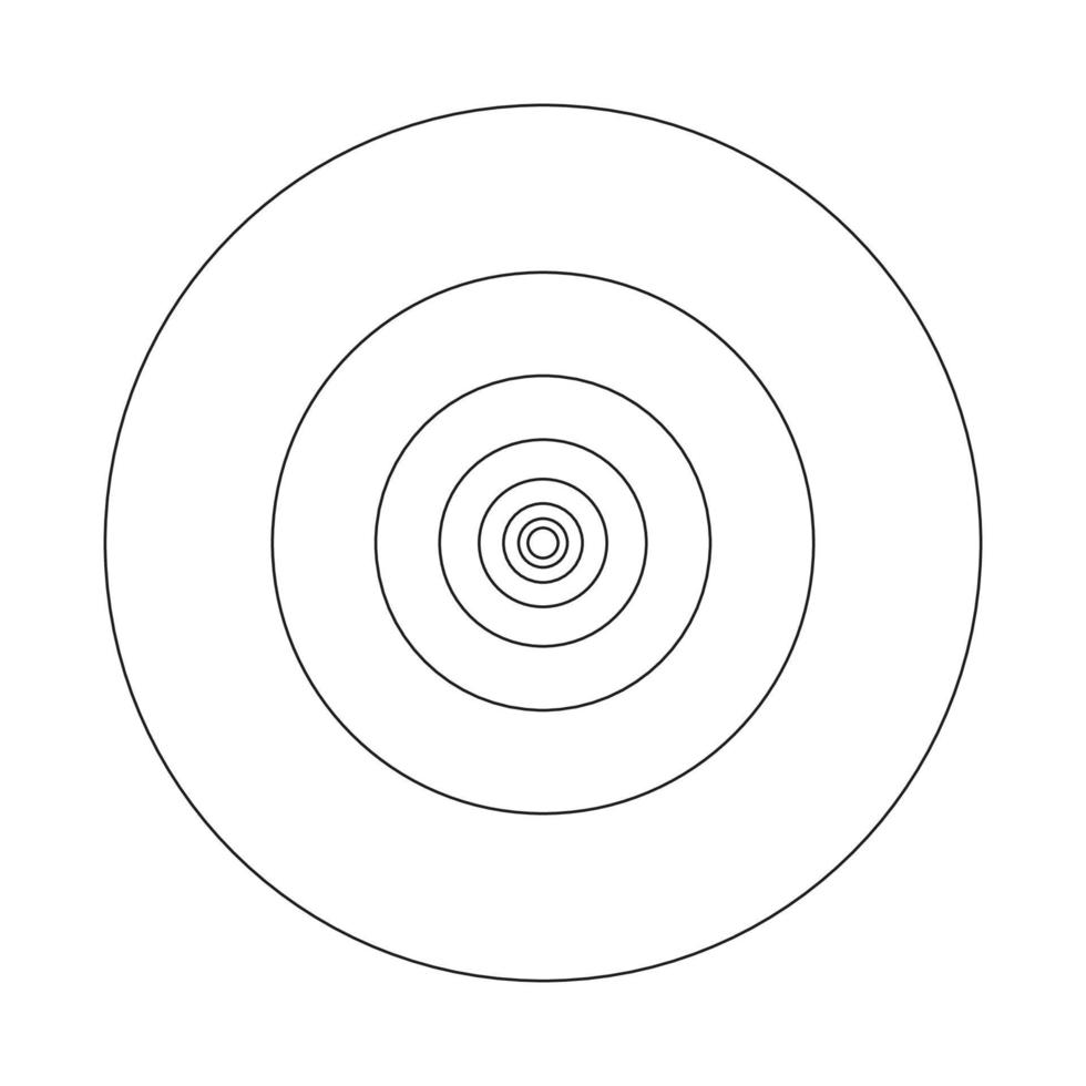 Goldener Schnitt. Kreise der Fibonacci-Folge. modernes Logo. Kreise im goldenen Verhältnis. vektor