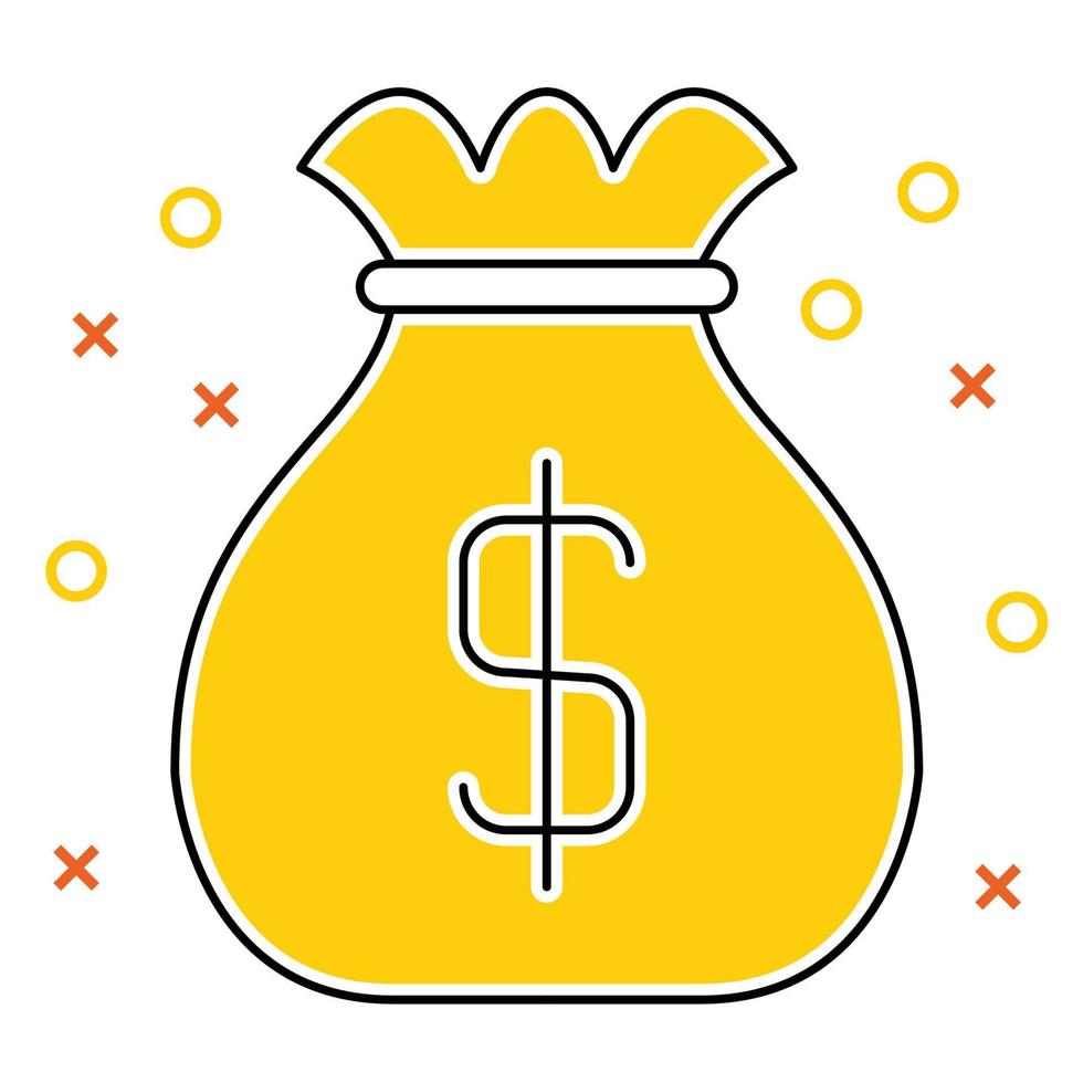 pengar ikon, lämplig för en bred räckvidd av digital kreativ projekt. vektor