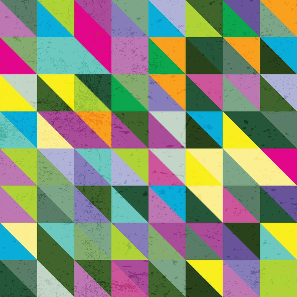 mitten århundrade patern med slumpmässig färgad trianglar generativ konst bakgrund illustration vektor