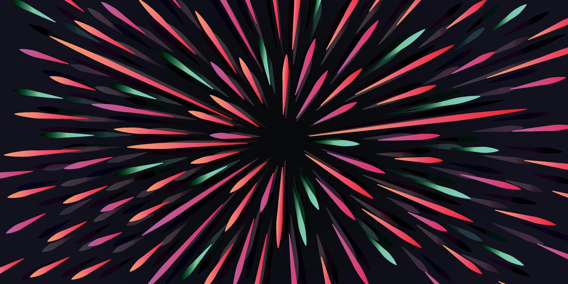 abstrakter Hintergrund Verwendung von Feuerwerk, Geschwindigkeit, Meteor, Hintergrund usw. vektor