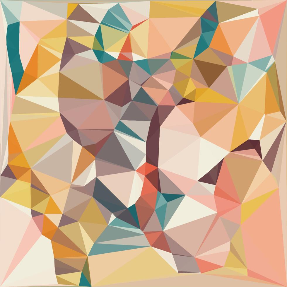 abstrakter Regenbogenhintergrund, der aus farbigen Dreiecken besteht vektor