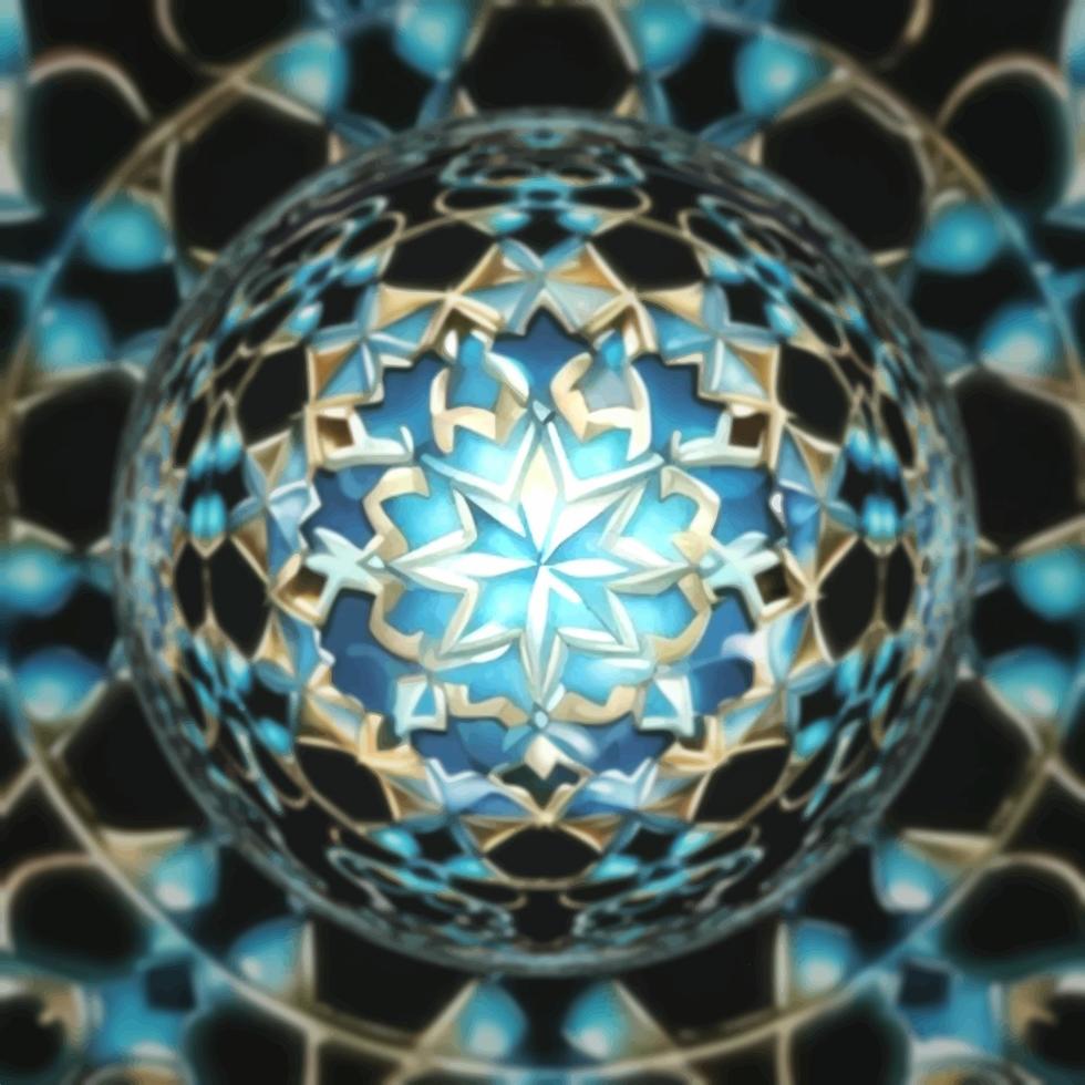 färgglada 3d suddig sfärisk boll. vektor illustration