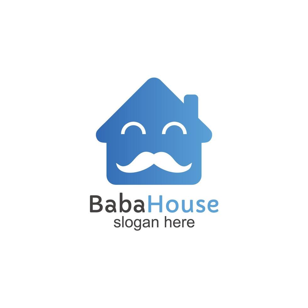 Baba-Haus-Logo-Design vektor