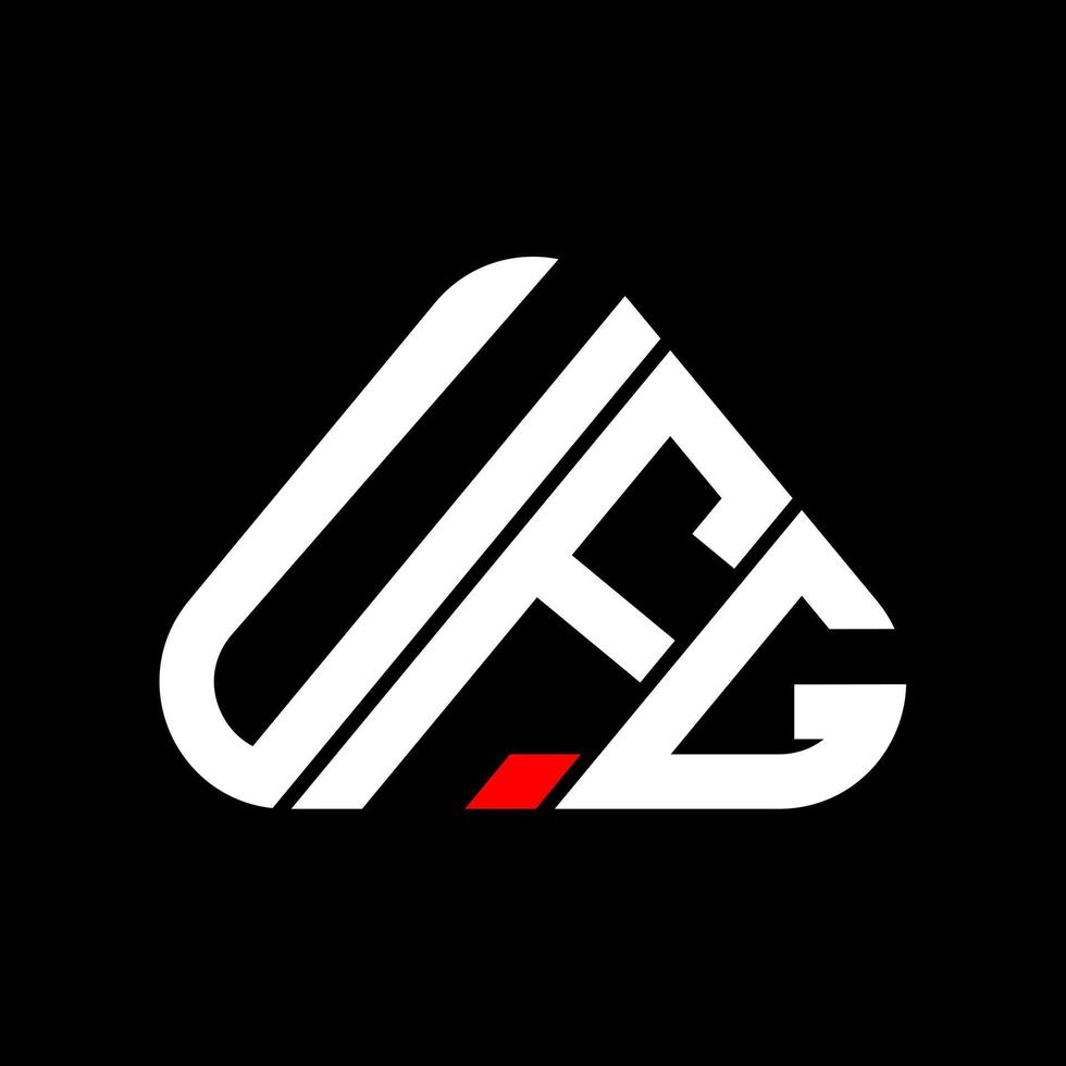UFG Letter Logo kreatives Design mit Vektorgrafik, UFG einfaches und modernes Logo. vektor