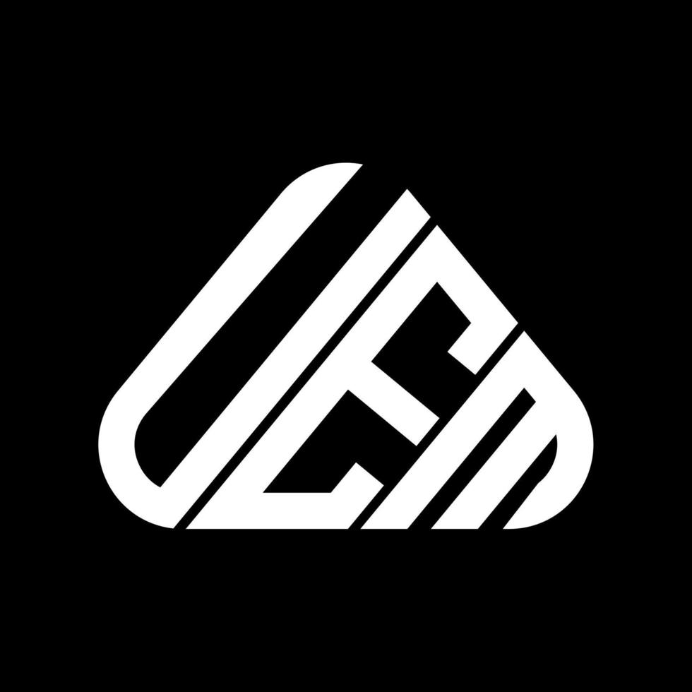 UEM-Brief-Logo kreatives Design mit Vektorgrafik, UEM-einfaches und modernes Logo. vektor