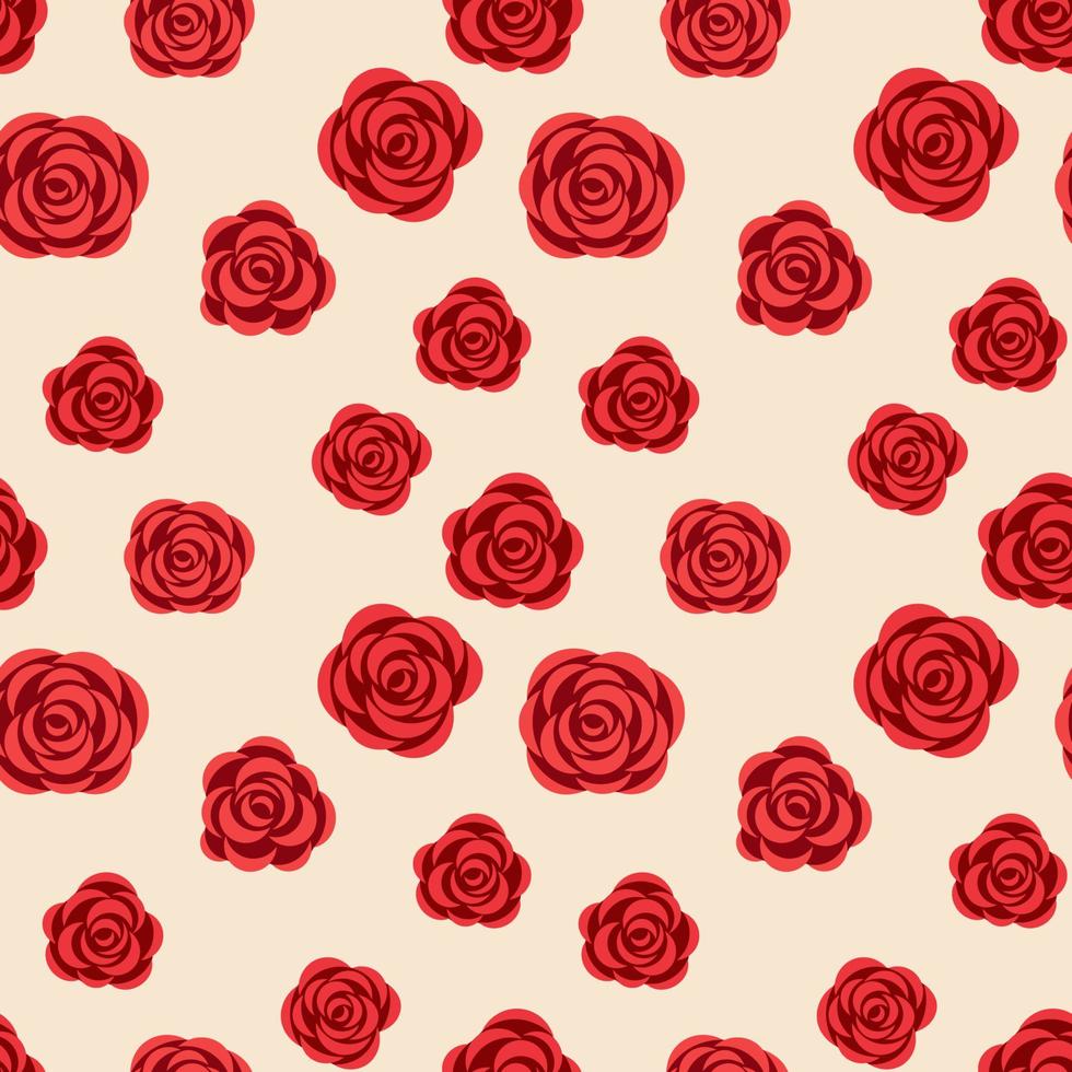 nahtloses Muster mit Rosen. vorlage für stoff, textil, verpackungspapier oder andere vektor
