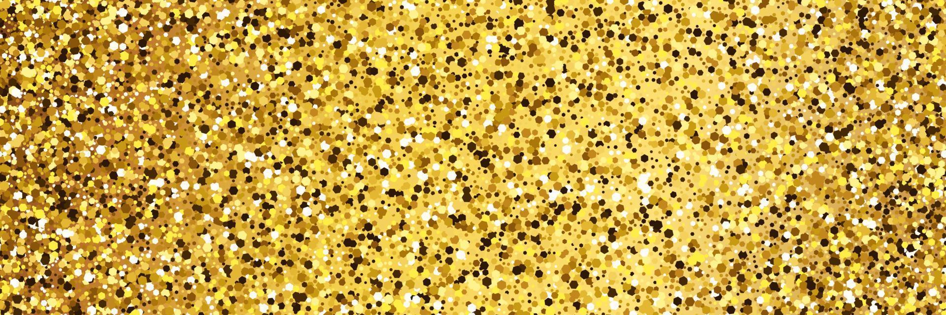 gyllene glittrande bakgrund med guld pärlar och glitter effekt. baner design. tömma Plats för din text. vektor illustration