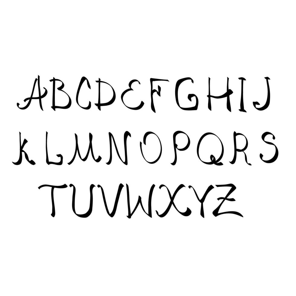 abstrakt mode font alfabet. vektor