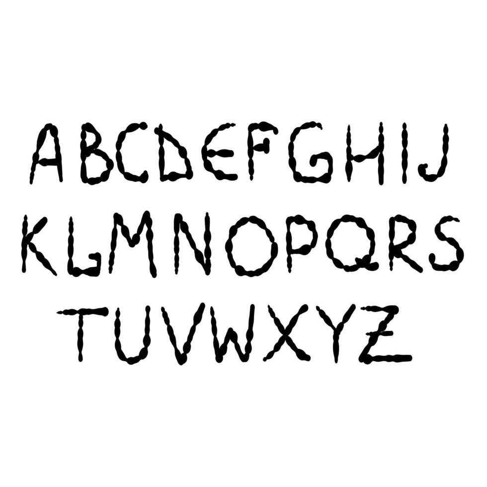 abstrakt mode font alfabet. vektor