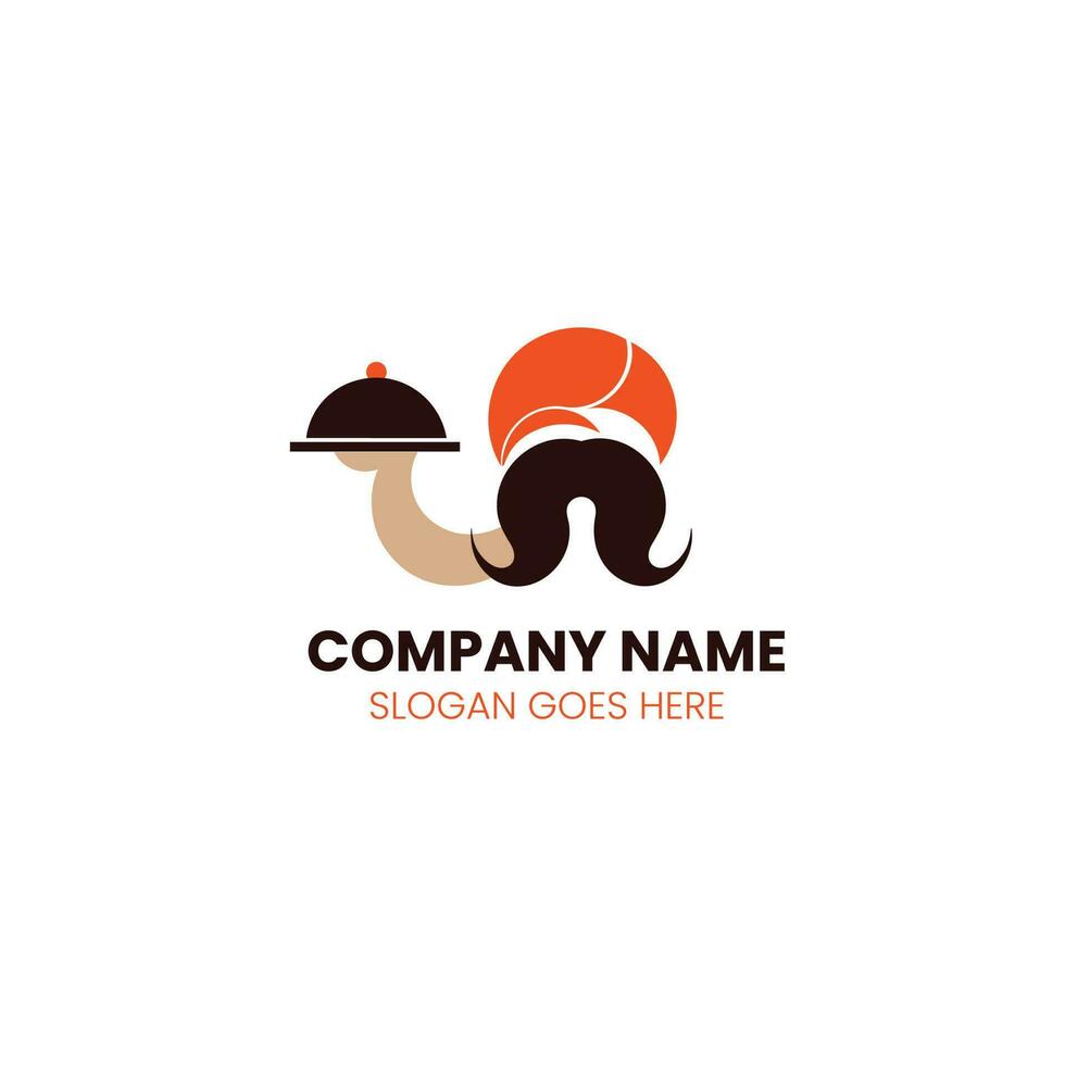 Restaurant-Logo-Design für Inder, Rajasthani-Logo-Design, Food-Logo-Design vektor