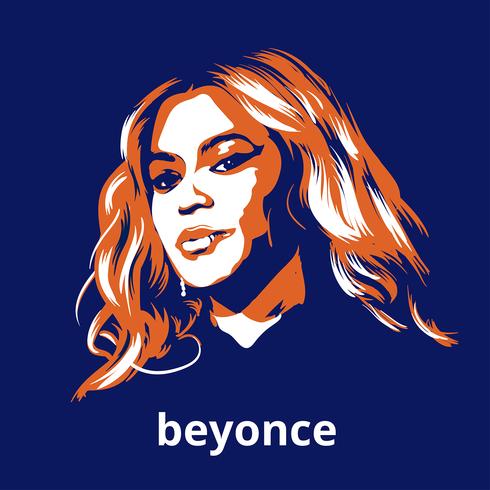 Beyonce Illustration Gratis Vektor