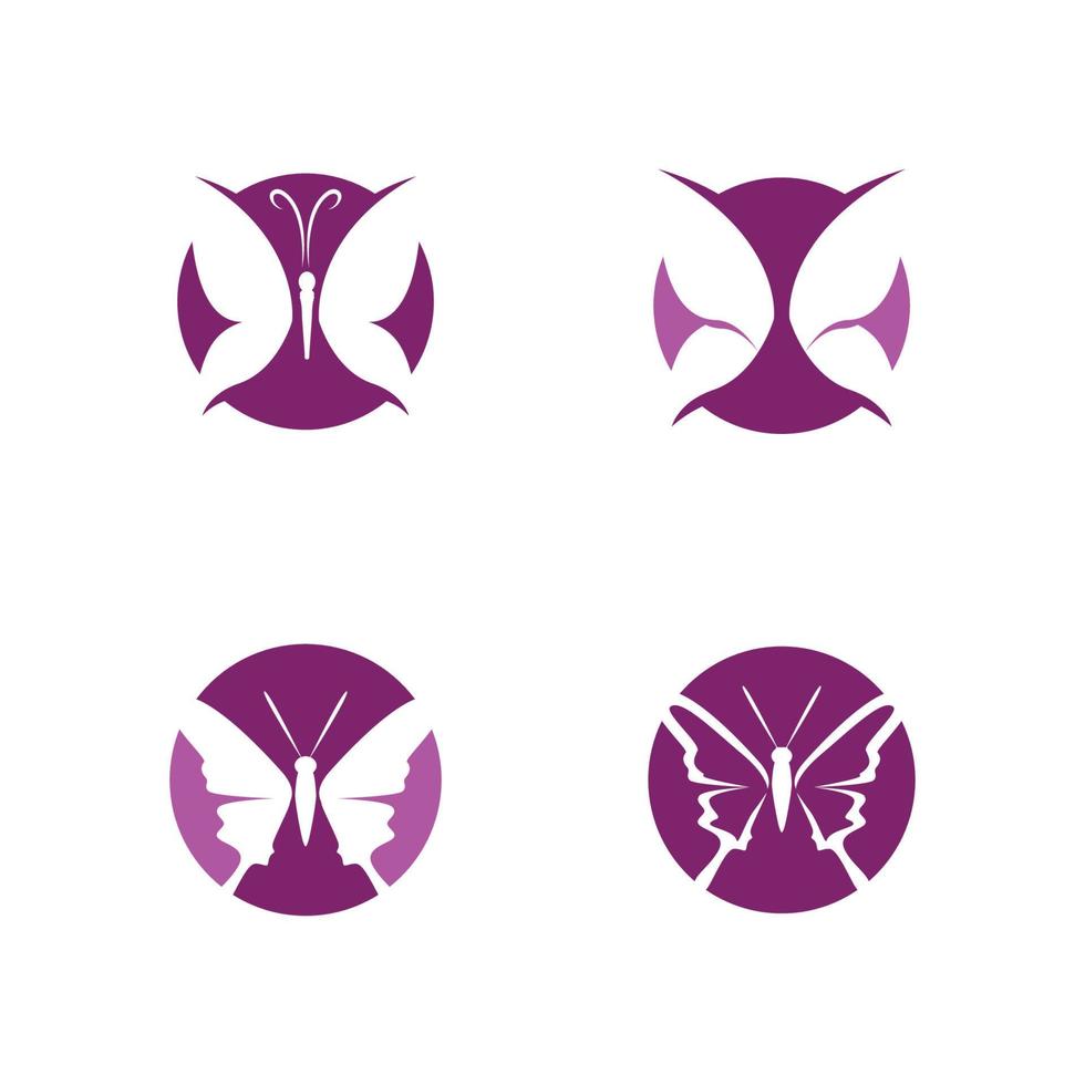 Schönheit Schmetterling Icon Design vektor