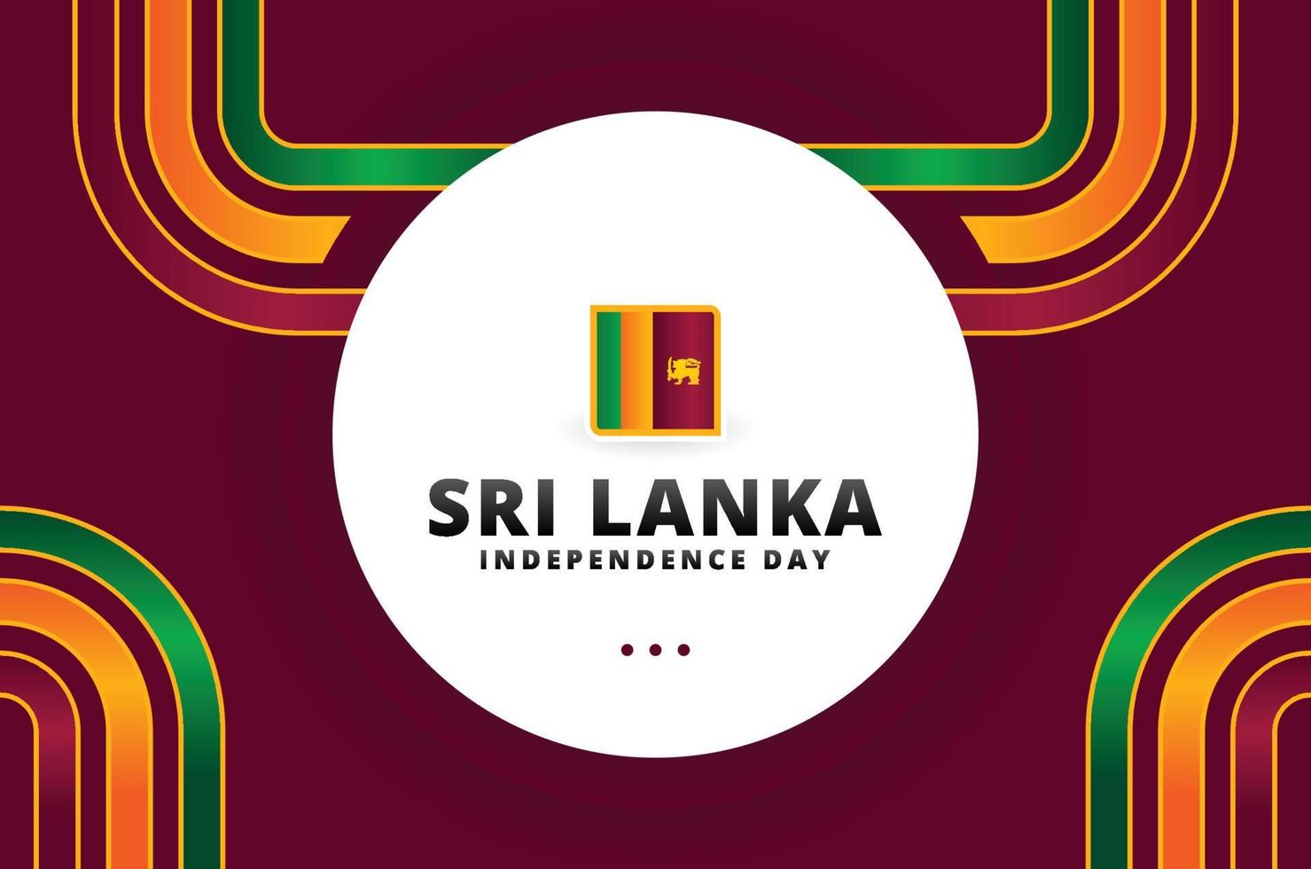 sri lanka självständighetsdagen design vektor