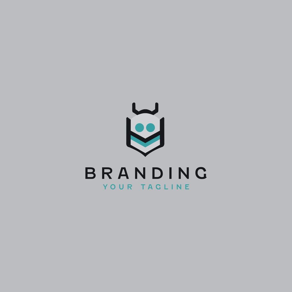 kreative Biene-Logo-Design-Vorlage vektor