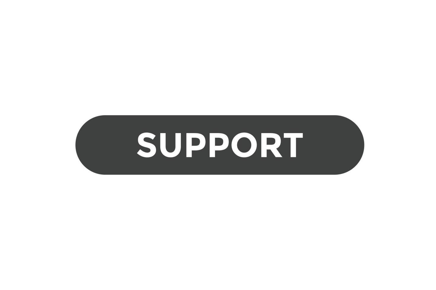 Support-Button-Web-Banner-Vorlagen. Vektor-Illustration vektor