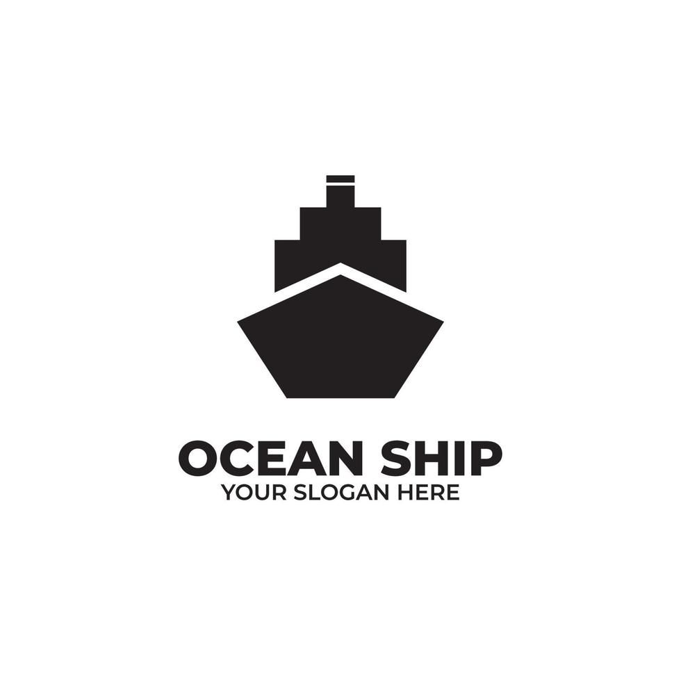 fartyg eller segelbåt för marin företag varumärke logotyp design vektor mall illustration