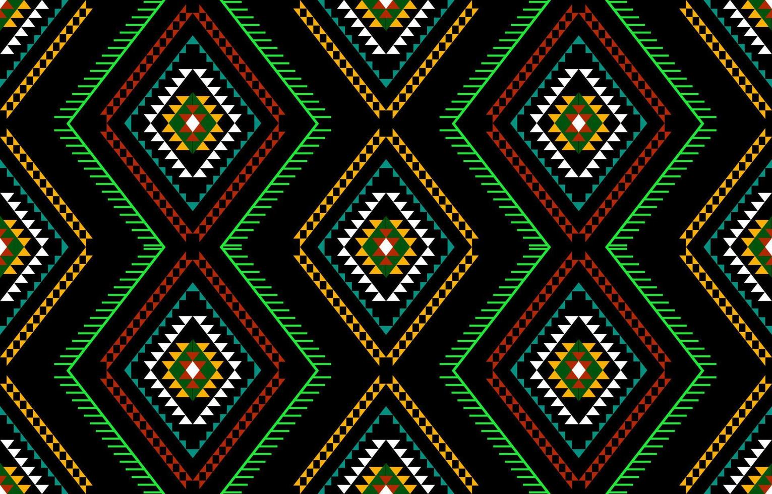 geometrisches ethnisches orientalisches nahtloses muster traditionelles design für hintergrund, teppich, tapete, kleidung, verpackung, batik, stoff, vektor, illustration, stickereistil. vektor