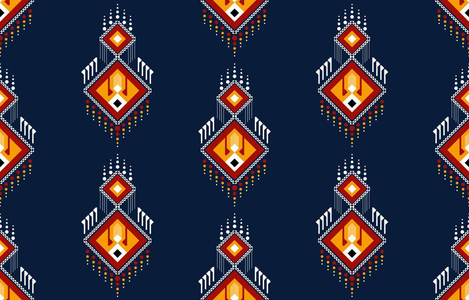 geometrisches ethnisches orientalisches nahtloses muster traditionelles design für hintergrund, teppich, tapete, kleidung, verpackung, batik, stoff, vektor, illustration, stickereistil. vektor