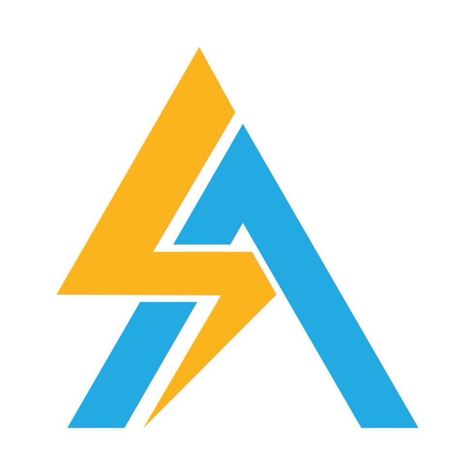 Lettera mit elektrischem Logo vektor