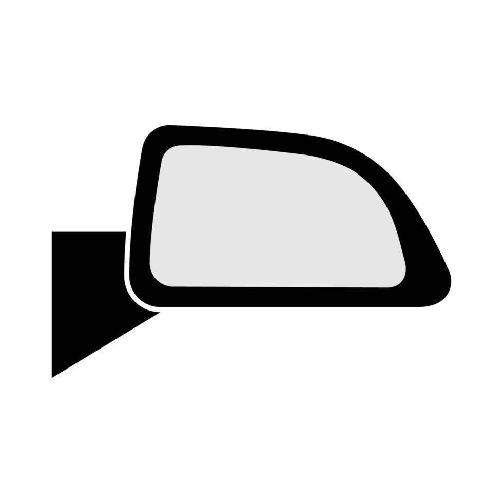 Symbol für den Rückspiegel des Autos vektor
