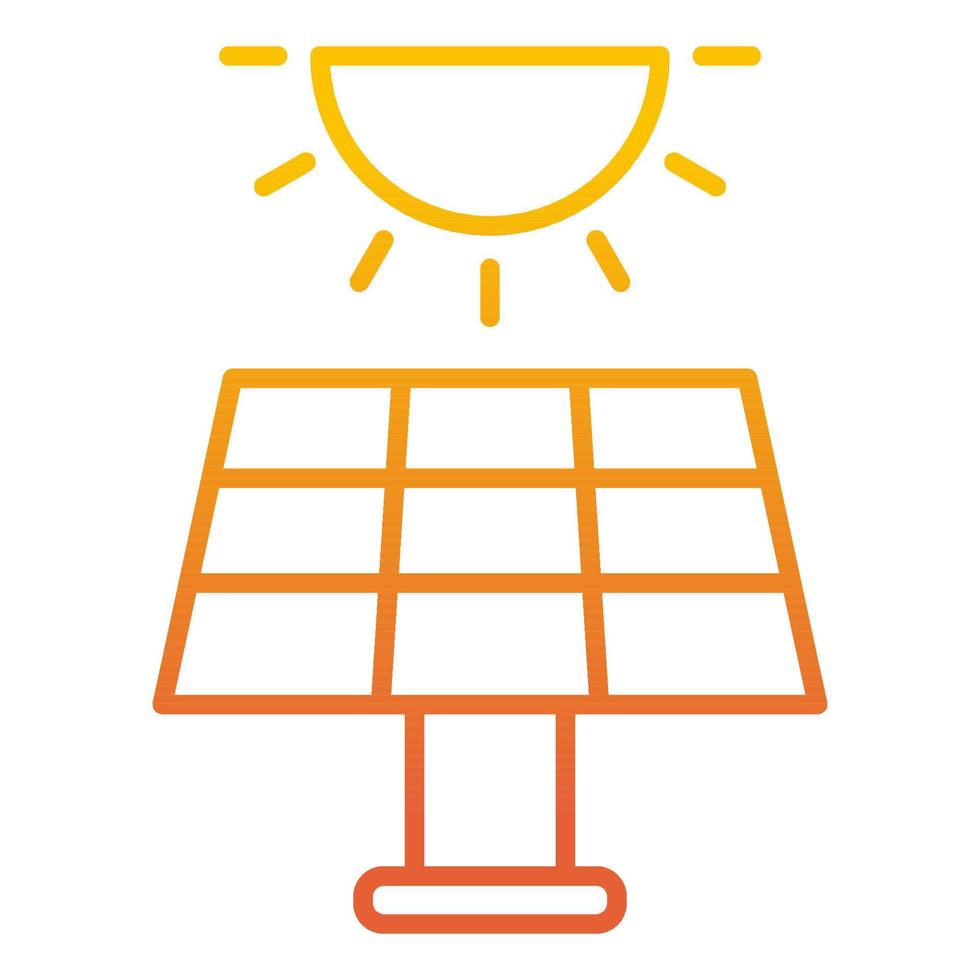 Panel-Solar-Symbol, geeignet für eine Vielzahl digitaler kreativer Projekte. vektor