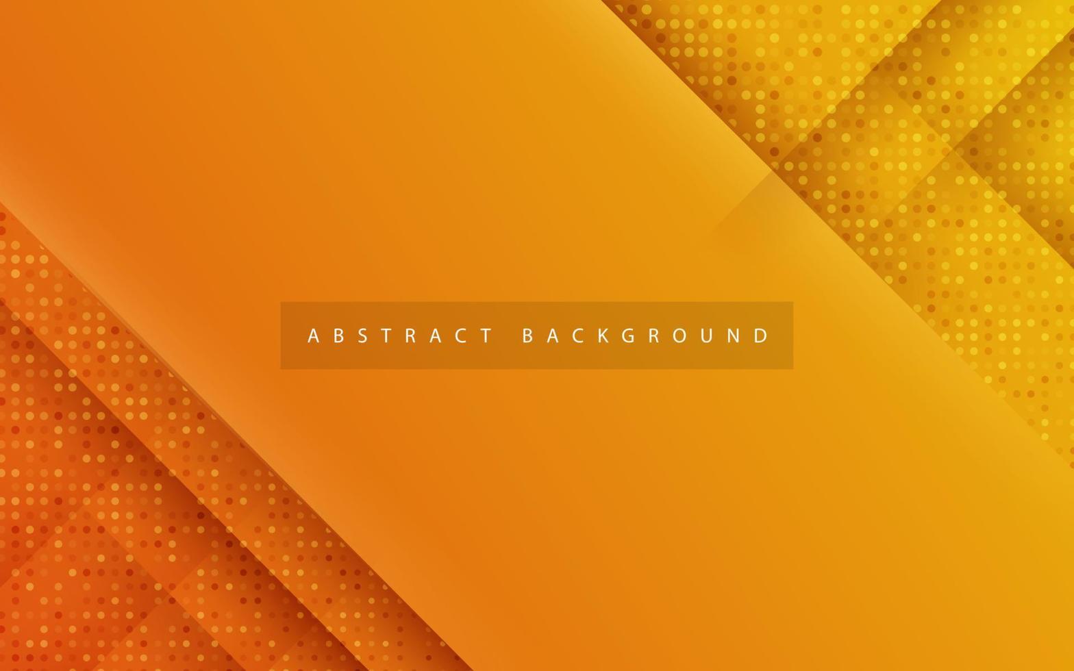 abstrakt modern gul orange lutning diagonal rand med skugga och ljus halvton prickar bakgrund. eps10 vektor