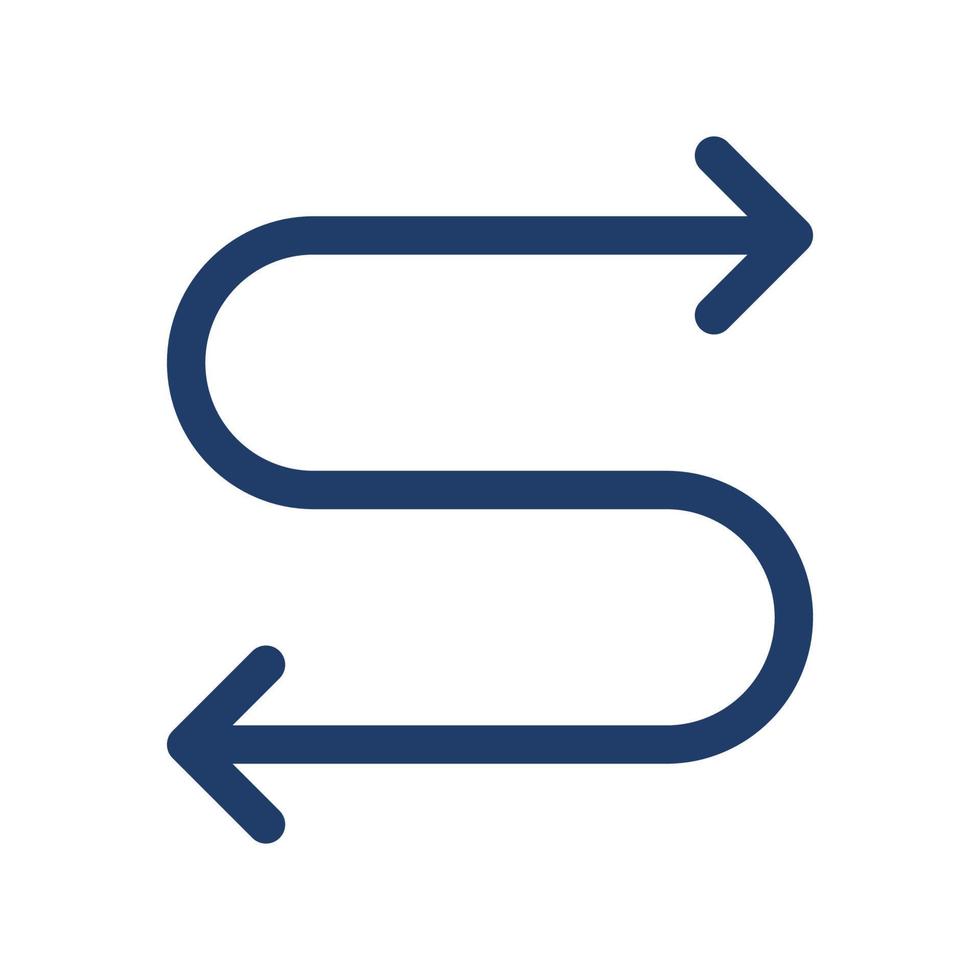 Richtungssymbol, geeignet für eine Vielzahl digitaler kreativer Projekte. vektor