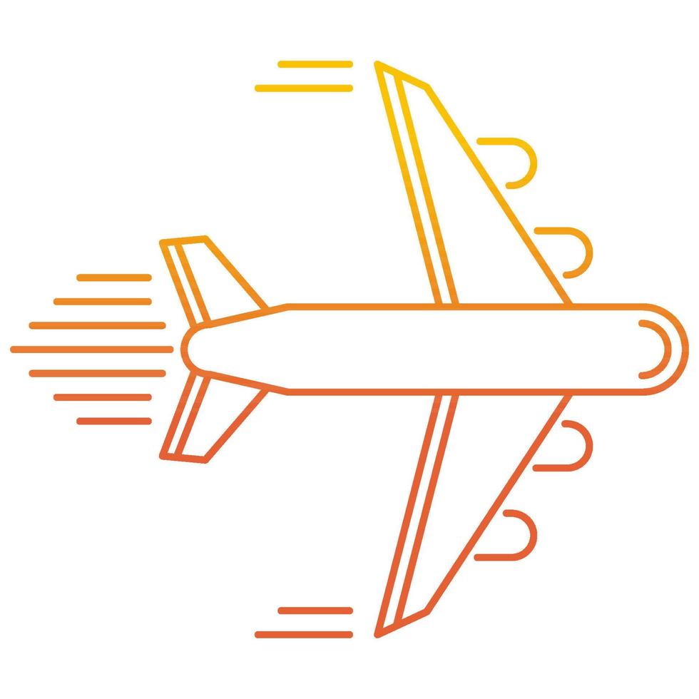 Flugzeugsymbol, geeignet für eine Vielzahl digitaler kreativer Projekte. vektor