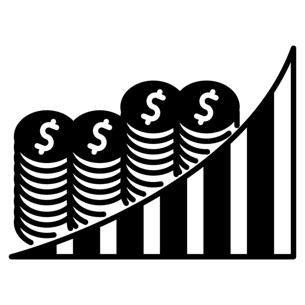 tillväxt ikon, lämplig för en bred räckvidd av digital kreativ projekt. vektor