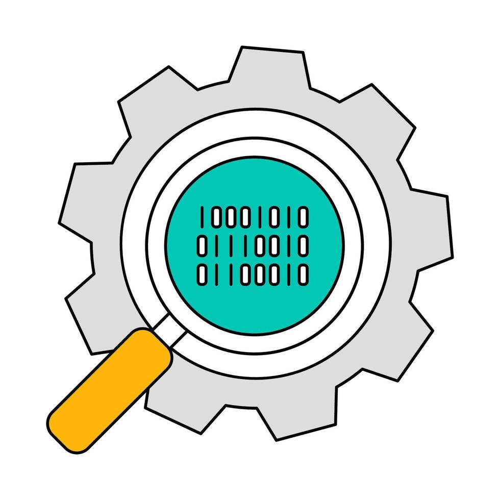 Sök optimering ikon, lämplig för en bred räckvidd av digital kreativ projekt. vektor