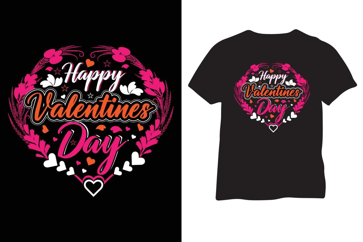 Happy Valentines Day Typografie Valentine Zitat T-Shirt oder auffälliges Design vektor