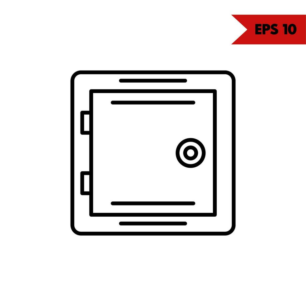 Illustration des Symbols für die Bunkergeldlinie vektor