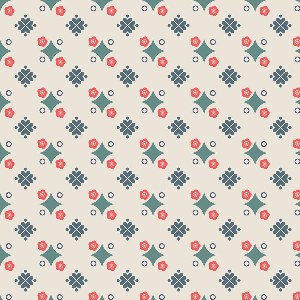 traditionelles chinesisches nahtloses muster für ihr design. geometrisches Muster, Abstraktion. japanischer Stil. minimalistischer Stil. Vektor-Illustration. vektor