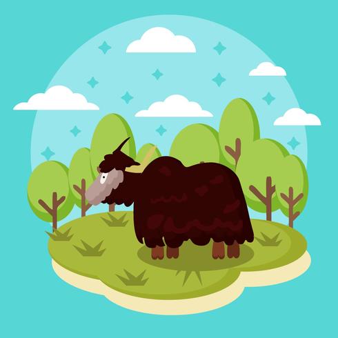 Gratis Yak Animal Vector